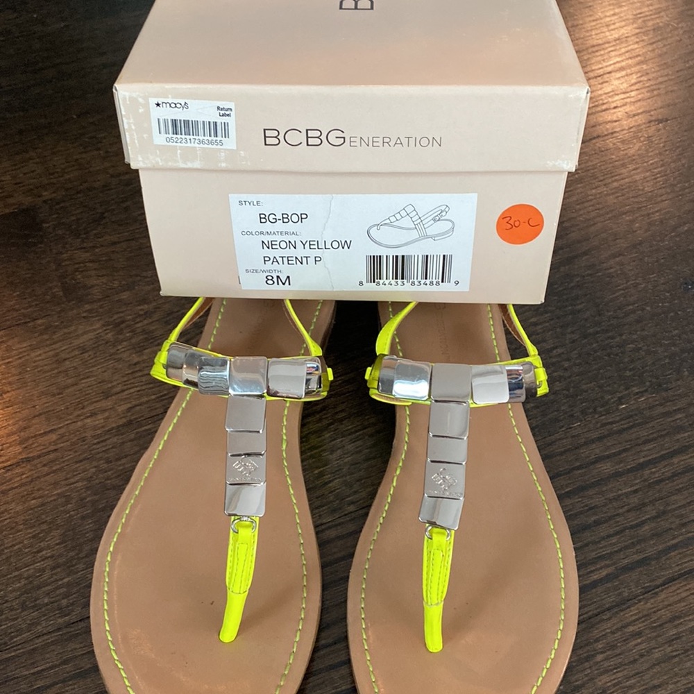 BCBG Neon yellow size 8 worn one time - Picture 3 of 4